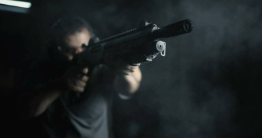 Man Shotgun, 800fps Super Slow Motion, High-Speed Power Weapon Shooting