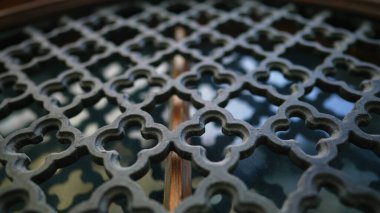 Geleneksel Avrupa binasında pencere korumasını güçlendirmek için zarif Metal kapı kalıpları