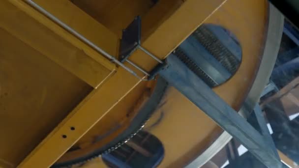 モーションの大型機械 エンジニアリングリフト輸送 — ストック動画