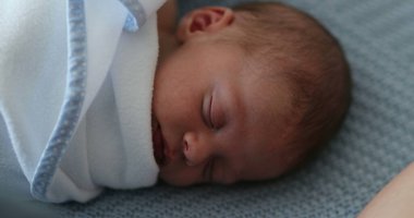 Baby asleep newborn sleeping during first days of life