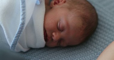 Baby asleep newborn sleeping during first days of life