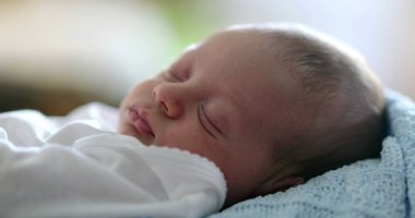 Beautiful sleeping baby portrait napping