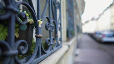 Zarif Pencere Güvenlik Metal Kapısı tarafından çerçevelenen Avrupa Kaldırımı