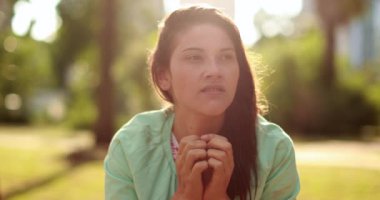 Young woman feeling anxious and stressed out concerned and angst