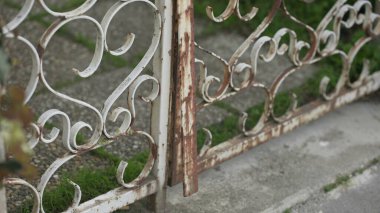 Eski antika ev kapısı girişi