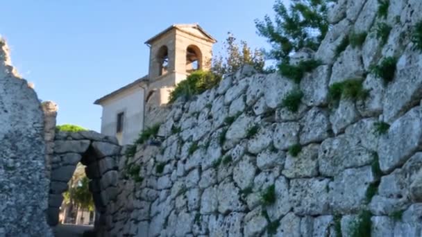 Arco Punta Medieval Ciudad Arpino Provincia Frosinone Lazio Italia — Vídeos de Stock