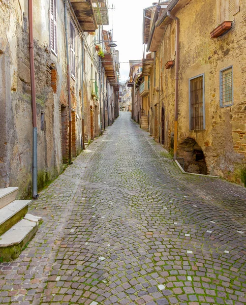 Oude Middeleeuwse Steeg Stad Turanië Provincie Rieti — Stockfoto