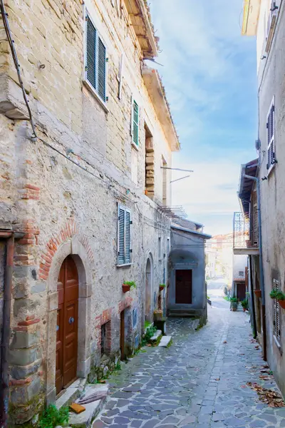Porphyry Steeg Het Oude Dorp Nespolo Provincie Rieti Italië — Stockfoto
