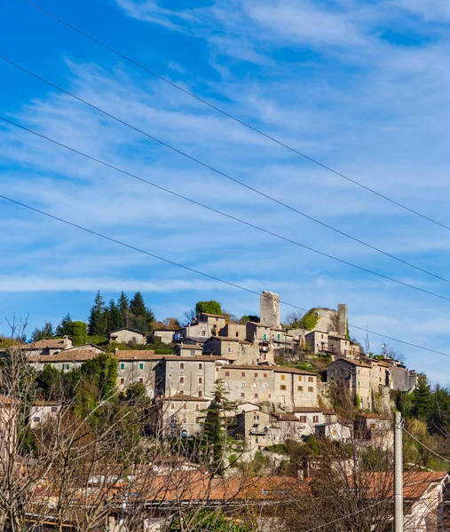 Glimpse Town Carsoli Province Aquila Abruzzo — Stock Photo, Image