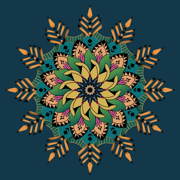 Ένα Πολύχρωμο Floral Σχέδιο Χωρίς Ραφή Μοτίβο Εμπνευσμένο Από Λουλούδια — Διανυσματικό Αρχείο