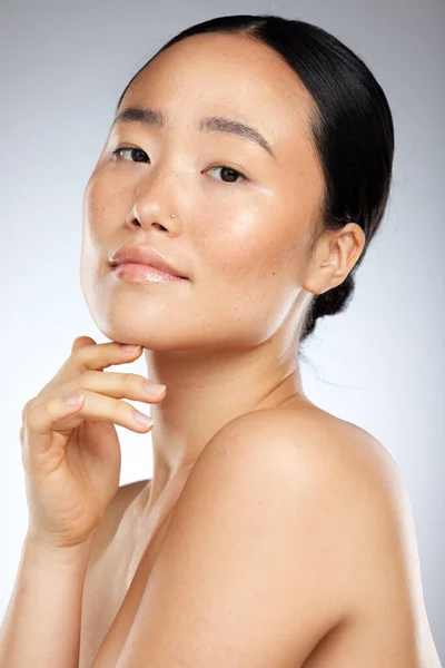 Beauty Skincare Asian Portrait Woman Cosmetics Wellness Natural Makeup Spa — Stock Photo, Image