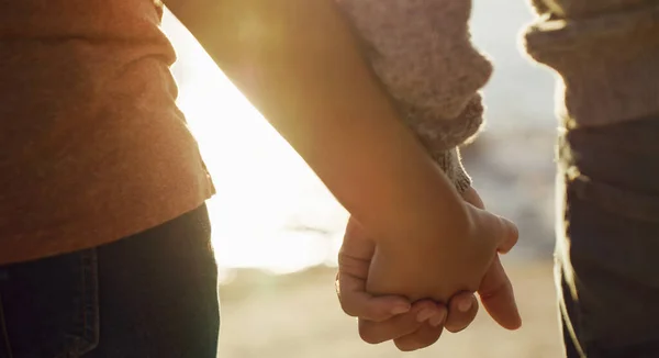 You Right You Belong Unrecognizable Couple Holding Hands — Stock Photo, Image
