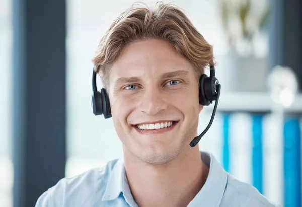 Call Center Ecommerce Worker Working Consulting Giving Support People Online — Stock Photo, Image