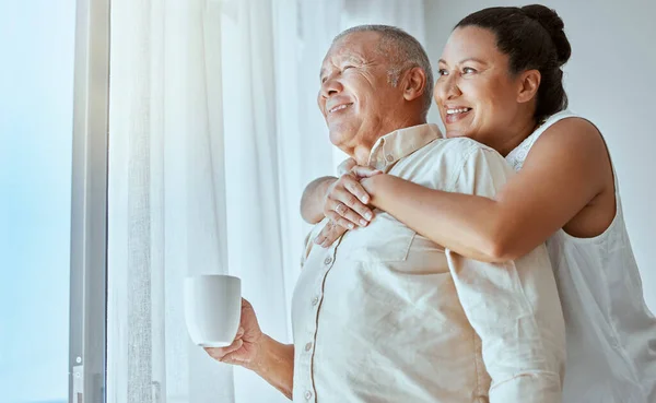 Üst Düzey Çift Emeklilik Geleceği Kolombiya Daki Evde Düşünme Sevme — Stok fotoğraf