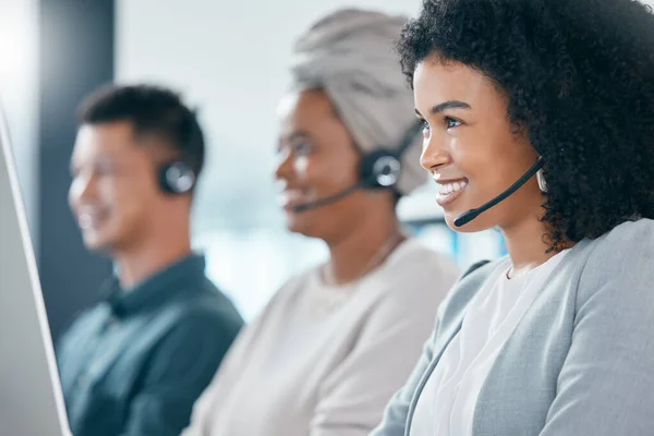 Call Center Contact Met Ons Vrouw Telemarketing Customer Support Services — Stockfoto