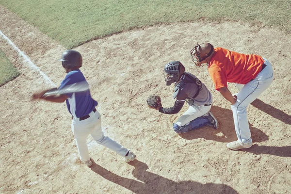 Beyzbol Saha Spor Maçlarında Antrenman Egzersiz Antrenman Spor Işbirliği Içinde — Stok fotoğraf