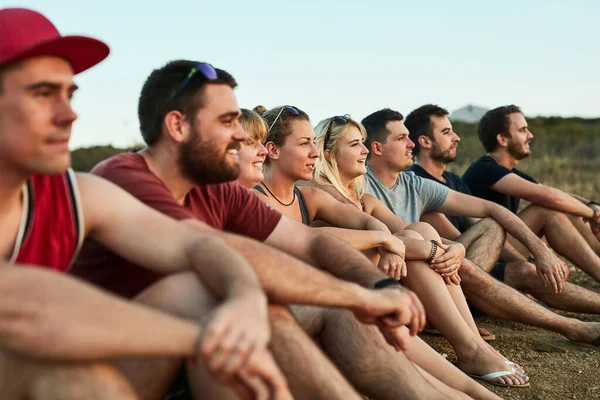 Your Vibe Attracts Your Tribe Young People Spending Day — Stock Photo, Image