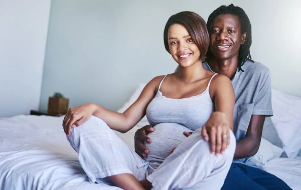 Posiadanie Systemu Wsparcia Czasie Ciąży Jest Wszystkim Młody Spodziewa Się — Zdjęcie stockowe