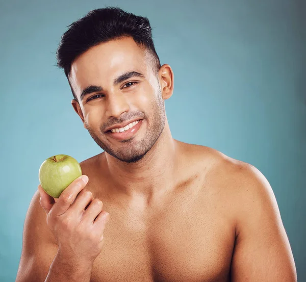 Sağlıklı Sağlıklı Bir Yaşam Için Diyet Elma Portre Vitaminler Için — Stok fotoğraf