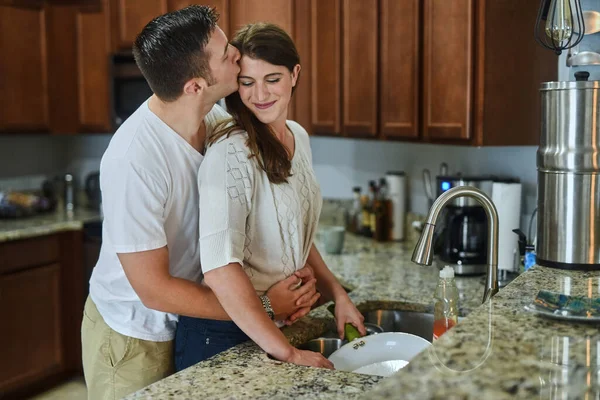 Love Spending Time Together Young Couple Spending Day Indoors — Stock Photo, Image