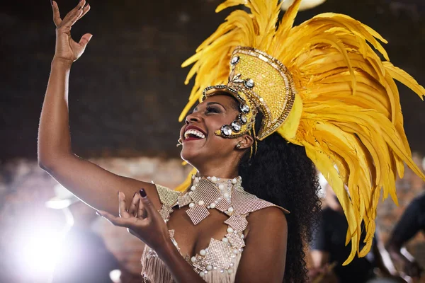 Can you feel the magic in the air. samba dancers performing in a carnival