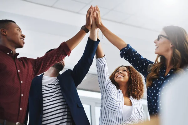 Teams Die Samen Creëren Doen Het Geweldig Samen Creatieve Medewerkers — Stockfoto