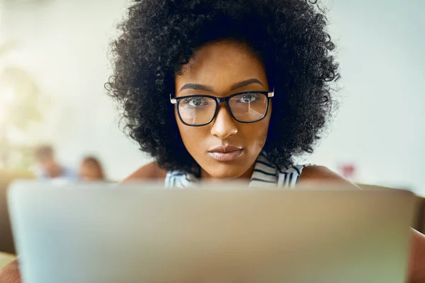 Stock image She designs her destiny. a young female designer working in a modern office