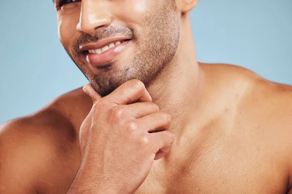 Tratamento Beleza Homem Barba Pele Facial Para Uma Rotina Saudável — Fotografia de Stock