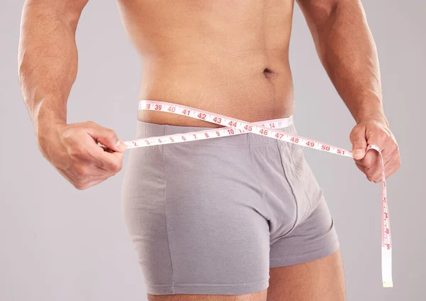 Diet Weightloss Body Model Tape Measure Track Fitness Slimming Exercise — Stock Photo, Image