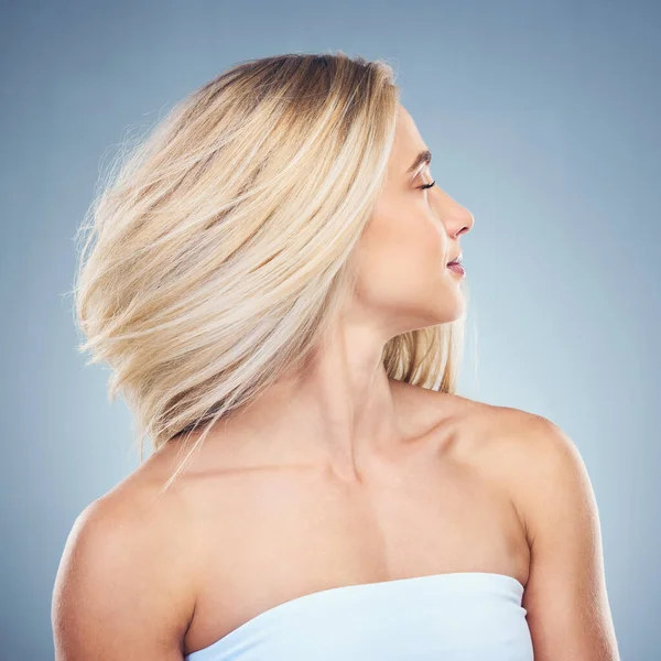 Догляд Волоссям Краса Розкішний Шампунь Здоров Оздоровлення Єму Після Догляду — стокове фото