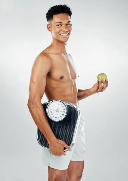 Hubnutí Zdraví Mužů Tělesná Hmotnost Váha Osoba Šťastná Zdravého Životní — Stock fotografie