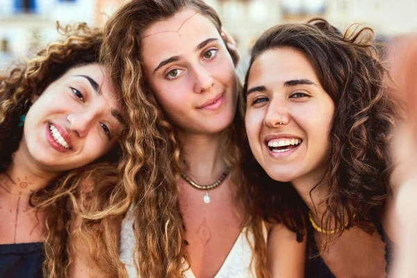 Jag Har Vackraste Bästa Vännerna Flickvänner Semester — Stockfoto