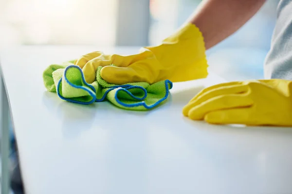 Ιδανικό Για Αποτελεσματικό Καθάρισμα Μια Αγνώριστη Γυναίκα Που Κάνει Τις — Φωτογραφία Αρχείου