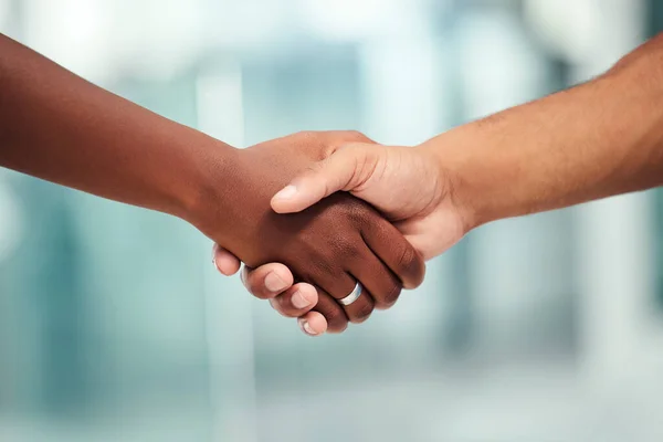 Handshake Parceria Obrigado Por Negócios Negócio Bem Vindo Reunião B2B — Fotografia de Stock