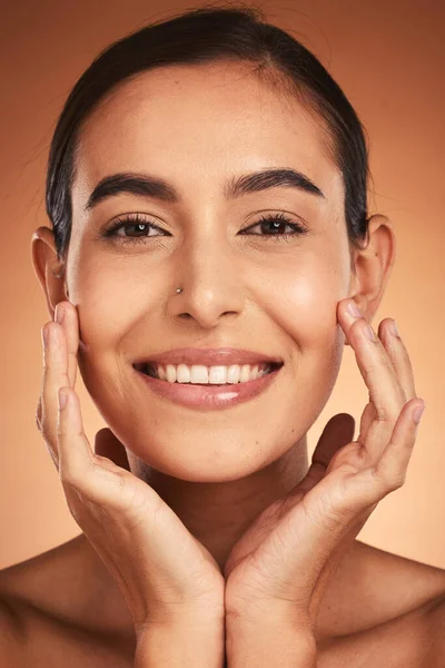 Retrato Cuidado Piel Cara Mujer Para Belleza Natural Facial Orgánica —  Fotos de Stock