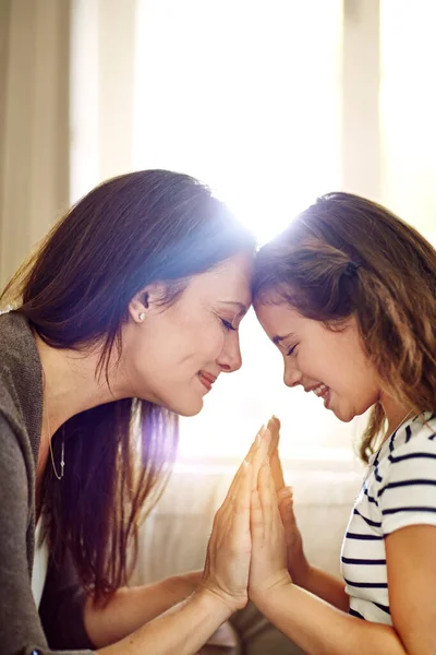 Our Bond Stronger Anything Happy Young Mother Daughter Enjoying Time — Stock Photo, Image