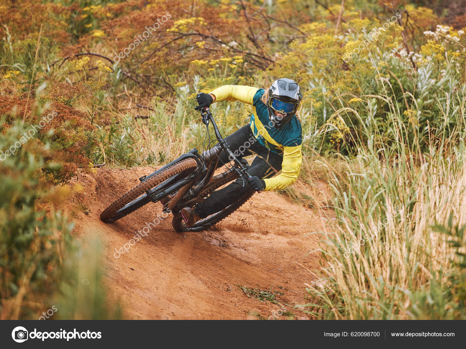 Carrera Bicicleta Montaña Hombre Ciclismo Aventura Camino Tierra