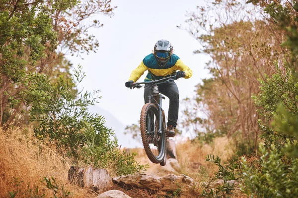 Radfahren Radfahren Und Sport Radfahren Wald Fitness Und Energie Mit — Stockfoto