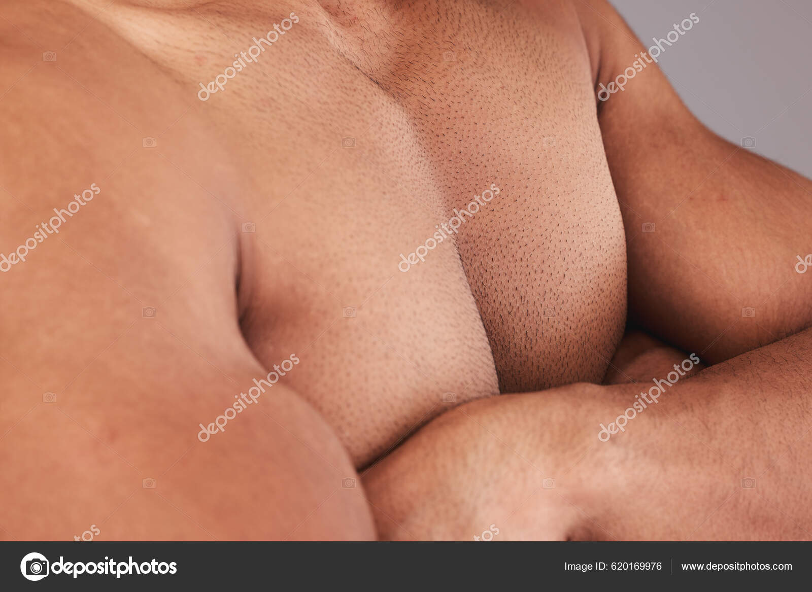 Chest Man Body Bodybuilder Crossed Arms Being Bare Confident Flex Stock  Photo by ©PeopleImages.com 620169976