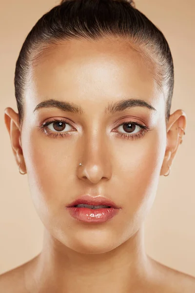Portré Szépség Arc Bőrápoló Luxus Spa Egészséges Haj Kozmetikumok Wellness — Stock Fotó