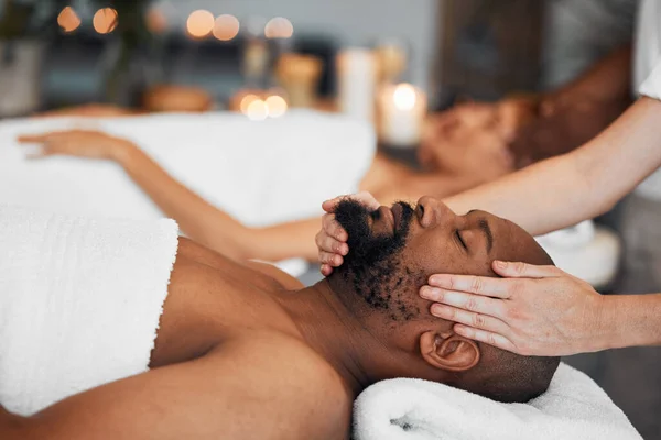Spa Koppel Massage Voor Gezondheid Wellness Luxe Resort Voor Rust — Stockfoto
