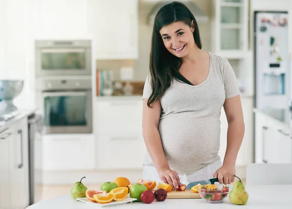 Zorg Ervoor Dat Gezond Blijft Tijdens Zwangerschap Een Zwangere Vrouw — Stockfoto