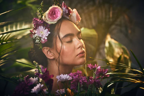 Szépség Bőr Virág Korona Virágok Természetes Kozmetikai Kezelés Növények Bőrápolás — Stock Fotó