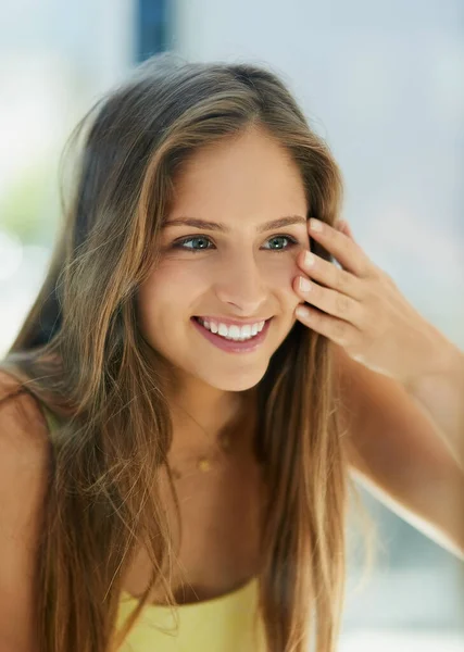Healthy Skin Looks Good Feels Good Too Attractive Young Woman — Stock Photo, Image
