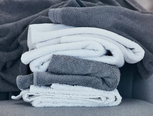 Pyyhkeet Puhdas Pesula Rakenne Kangas Puhdistukseen Hygieniaan Vieraanvaraisuudessa Tai Kotona — kuvapankkivalokuva