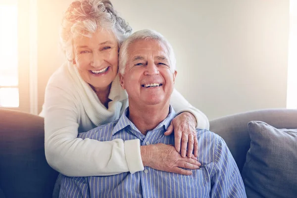 Love Only Made Sense Once Found Each Other Portrait Senior — Stock Photo, Image