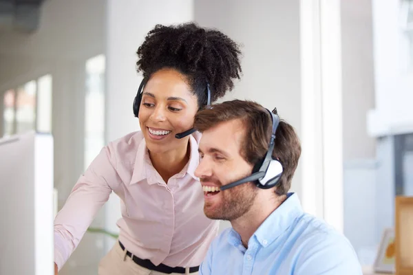 Call center, telemarketing and team training for customer service agent advice in an agency. Contact us, support and consultant colleague computer education and help for hotline operator assistance.