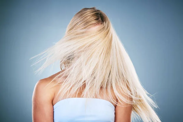 Zdrowa Pielęgnacja Włosów Piękno Kobieta Czystymi Włosami Szampon Zabiegu Pielęgnacji — Zdjęcie stockowe