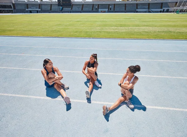 Koşucu Grubu Kadınlar Spor Spor Spor Spor Spor Için Spor — Stok fotoğraf