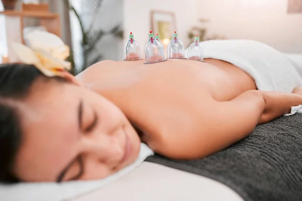 Massage Asiatique Thérapie Tasse Spa Luxe Pour Femme Physiothérapie Pour — Photo